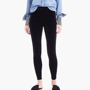 J. Crew velvet stretch pull on leggings